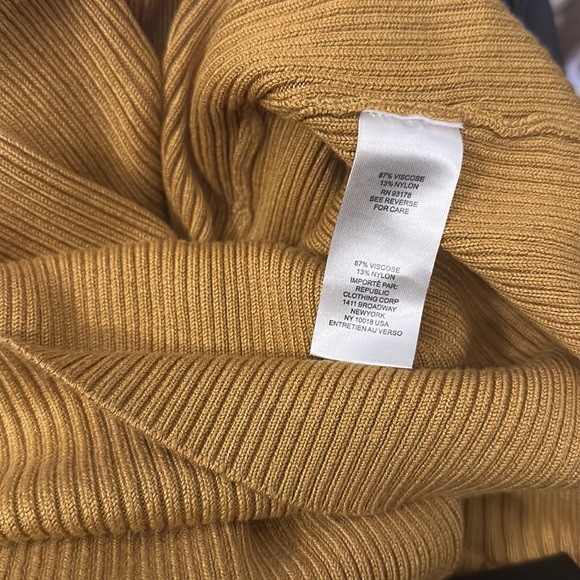 House of Harlow 1960 Bronze Gold Ribbed Bodycon Dress - Picture 3 of 8